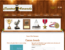 Tablet Screenshot of customawardsli.com